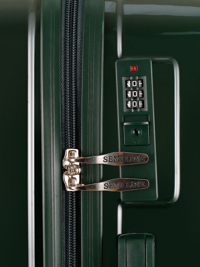 Semi Line Közepes bőrönd Semi Line T5948-2 Zöld