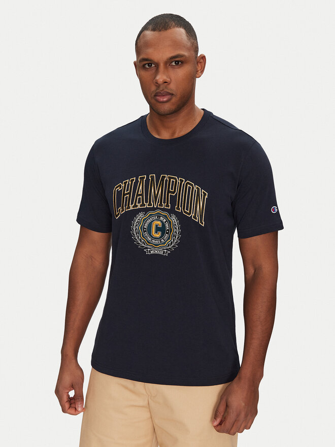Champion Champion Marškinėliai 221174 Tamsiai mėlyna Regular Fit