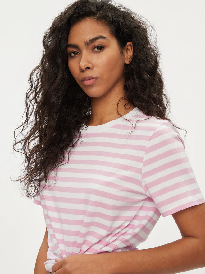 Pieces Pieces Marškinėliai Ria 17146339 Rožinė Regular Fit