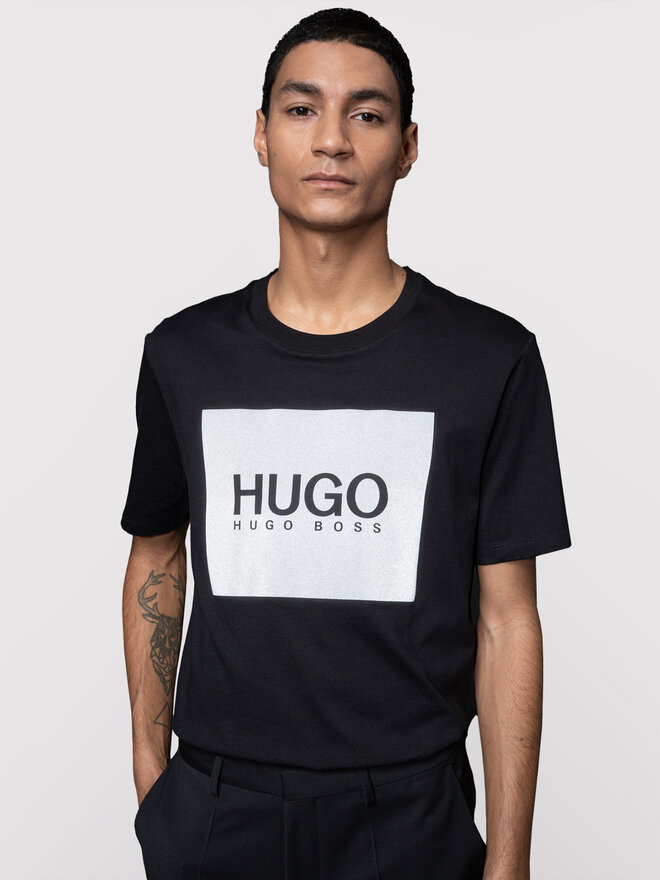 HUGO Hugo T-Shirt Dolive211 50442929 Μαύρο Regular Fit