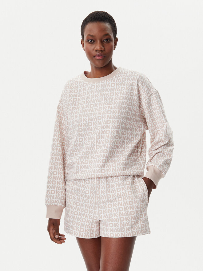 DKNY DKNY Pijama YI50040 Beis Regular Fit