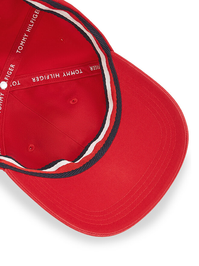 Tommy Hilfiger Cappellino Tommy Hilfiger Essential Flag Soft Cap AW0AW17131 Rosso