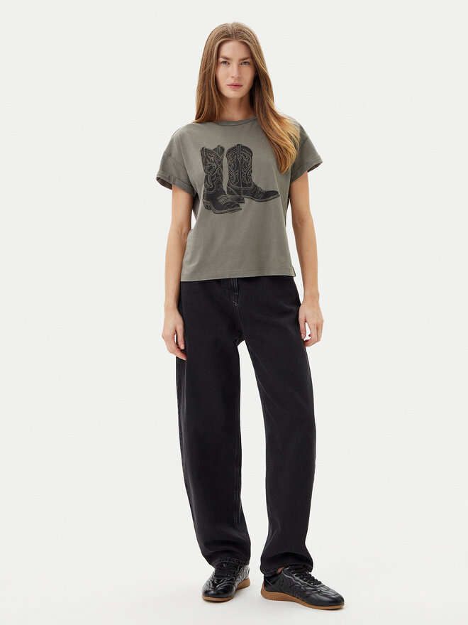 Noisy May Noisy May T-Shirt 27030135 Grau Regular Fit