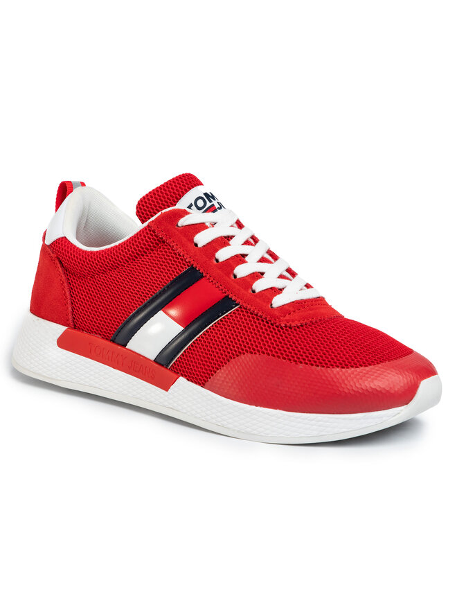 Tommy Jeans Снікерcи Tommy Jeans Flexi Tommy Jeans Flag Sneaker EM0EM00400 Червоний