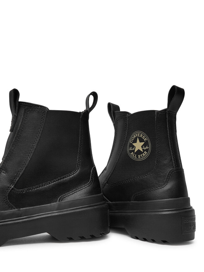 Converse Μποτάκια με λάστιχο Converse Chuck Taylor All Star Lugged Leather Chelsea Boot A08453C Μαύρο