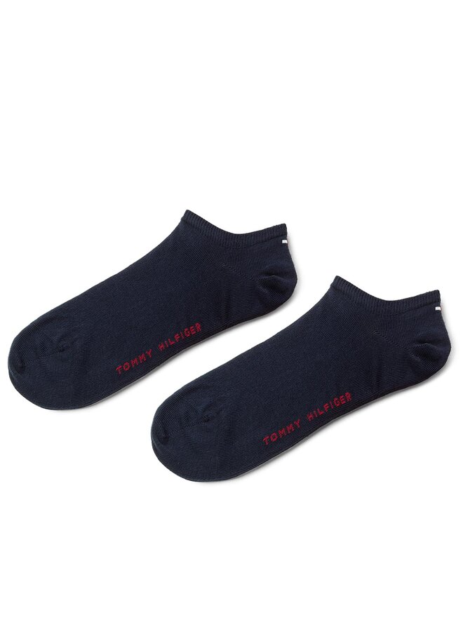 Tommy Hilfiger Súprava 2 párov členkových pánskych ponožiek Tommy Hilfiger 342023001 Tmavomodrá