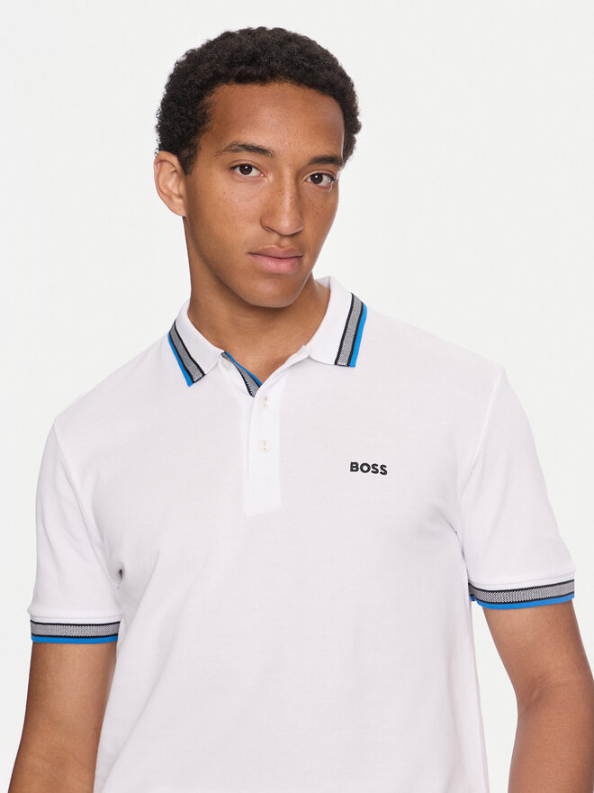BOSS Boss Поло Paddy 50469055 Білий Regular Fit