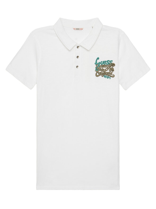 Guess Guess Poloshirt L5GP01 K6XN4 Weiß Regular Fit
