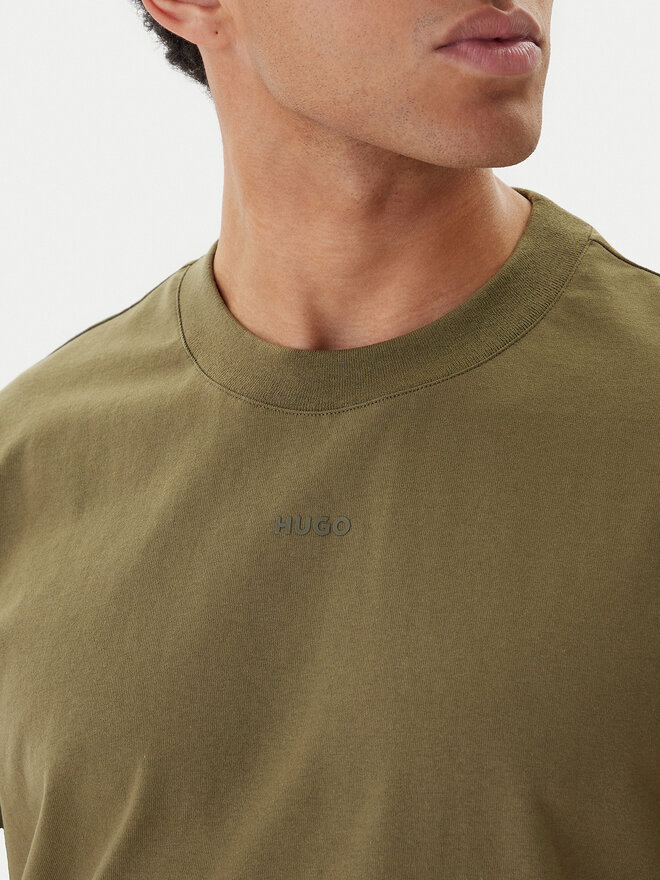 HUGO HUGO T-Shirt Dapolino 50488330 Khakifarben Relaxed Fit