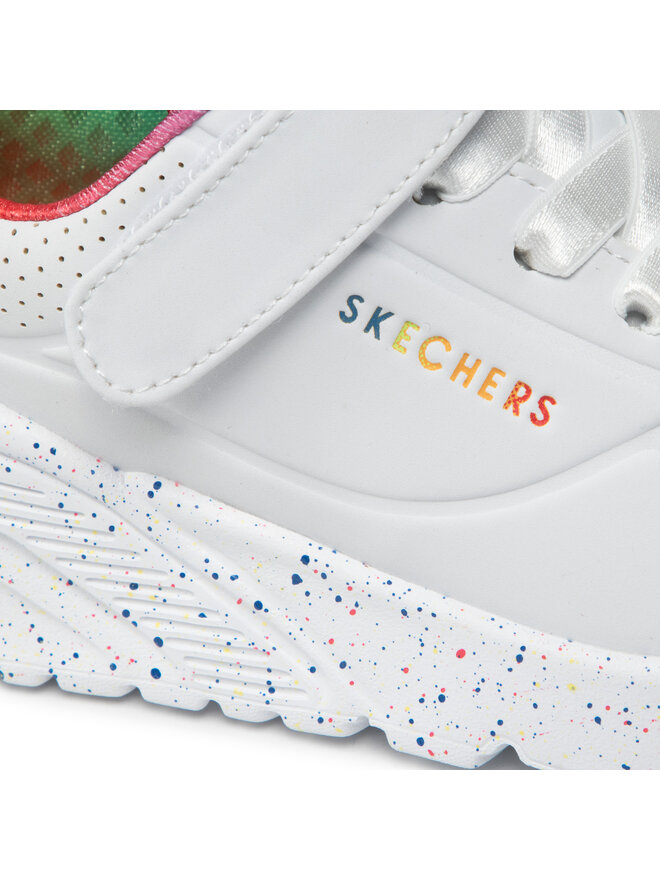 Skechers Sneakers Skechers Uno Lite Rainbow Specks 310457L/WMLT Weiß