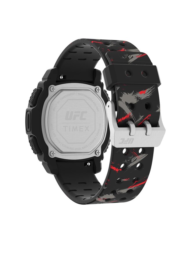 Timex Часовник Timex UFC Strength Shock XL TW2V85200 Черен