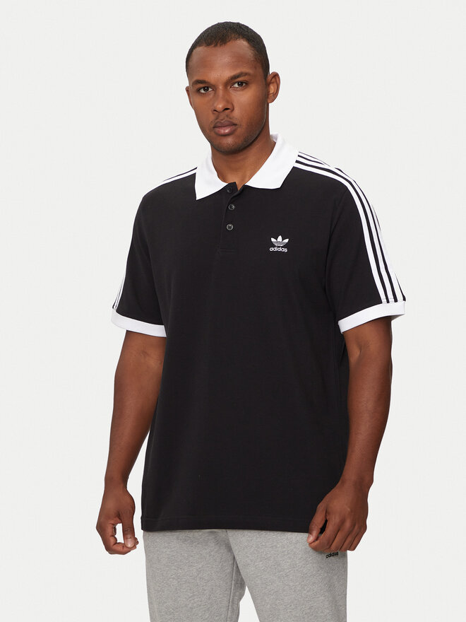adidas adidas Polo marškinėliai adicolor Classics 3-Stripes IL2501 Juoda Regular Fit