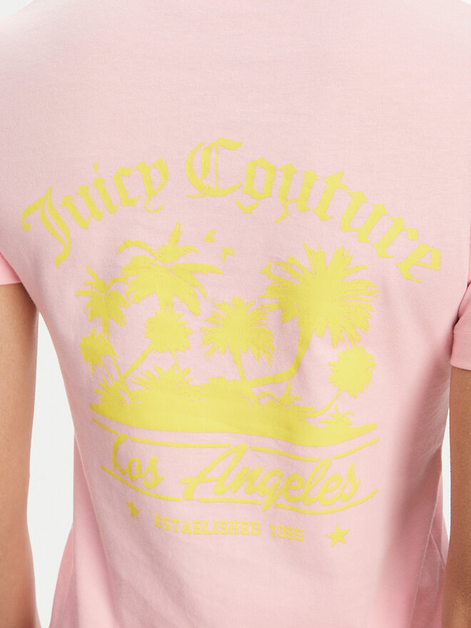 Juicy Couture Juicy Couture Camiseta La Beach JCWCT125319 Rosa Regular Fit