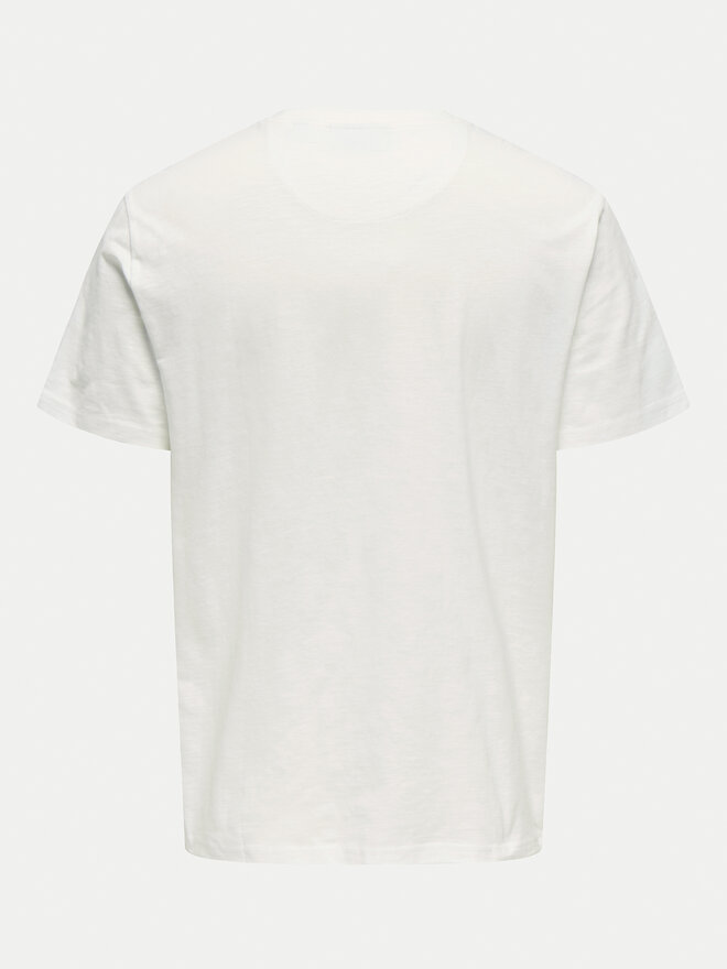 Only & Sons Only & Sons Camiseta 22025286 Blanco Regular Fit