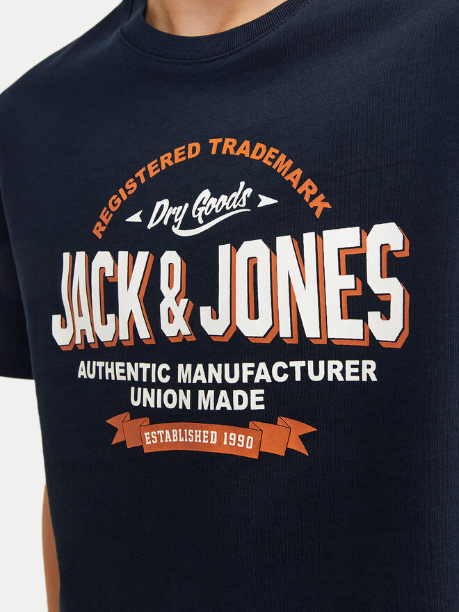 Jack&Jones Junior Jack&Jones Junior Marškinėliai Logo 12258877 Tamsiai mėlyna Regular Fit