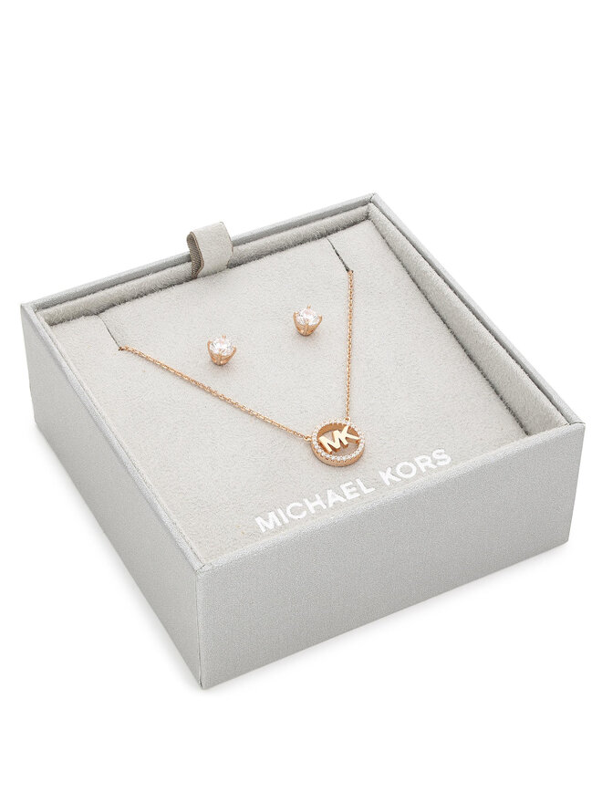 Michael Kors Schmuckset Halskette und Ohrringe Michael Kors Boxed Set MKC1260AN791 Rosa