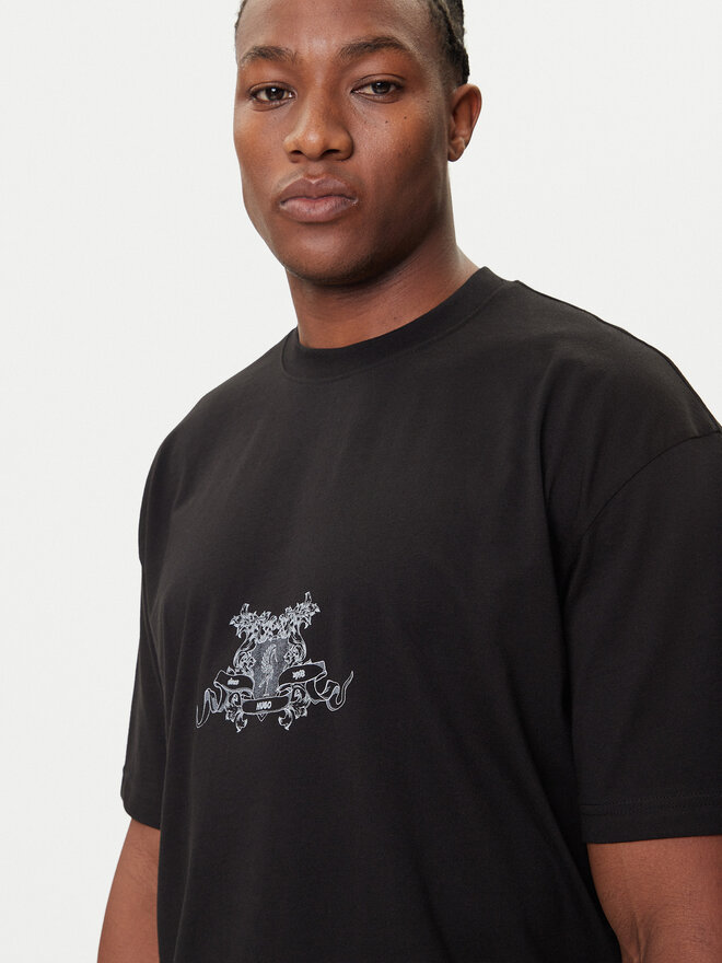 HUGO HUGO Camiseta Duarms 50542817 Negro Oversize