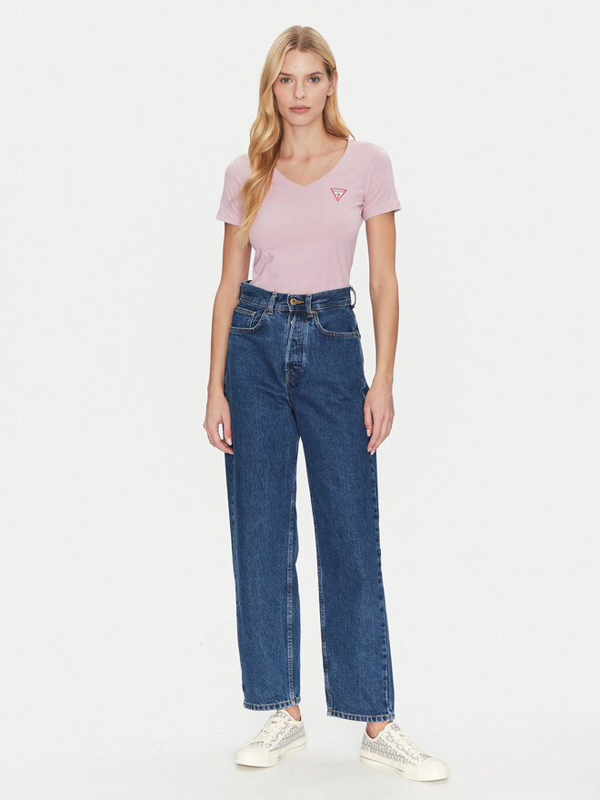 Guess Guess Футболка W2YI45 J1314 Рожевий Slim Fit