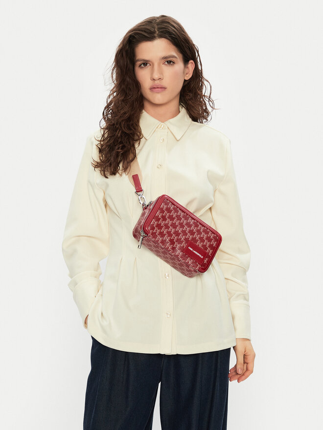 KARL LAGERFELD Ročna torba KARL LAGERFELD A1W30185 Rdeča