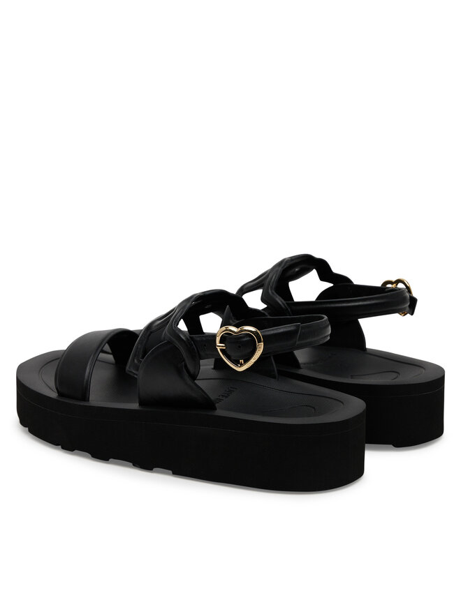LOVE MOSCHINO Sandale LOVE MOSCHINO JA16054I1MIA0000 Negru