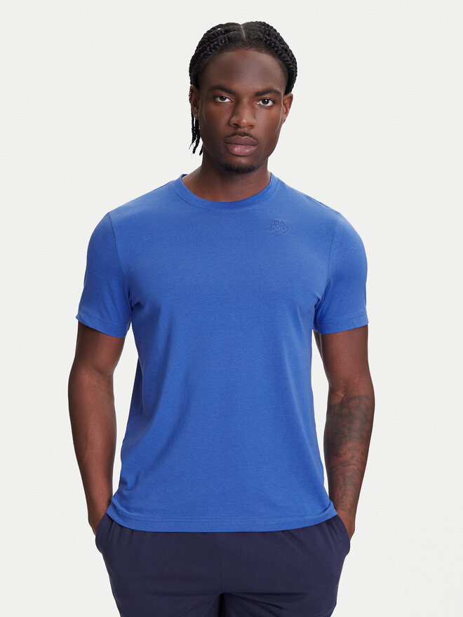 Kappa Kappa Majica Logo Korpo Cafers 304J150 Modra Slim Fit