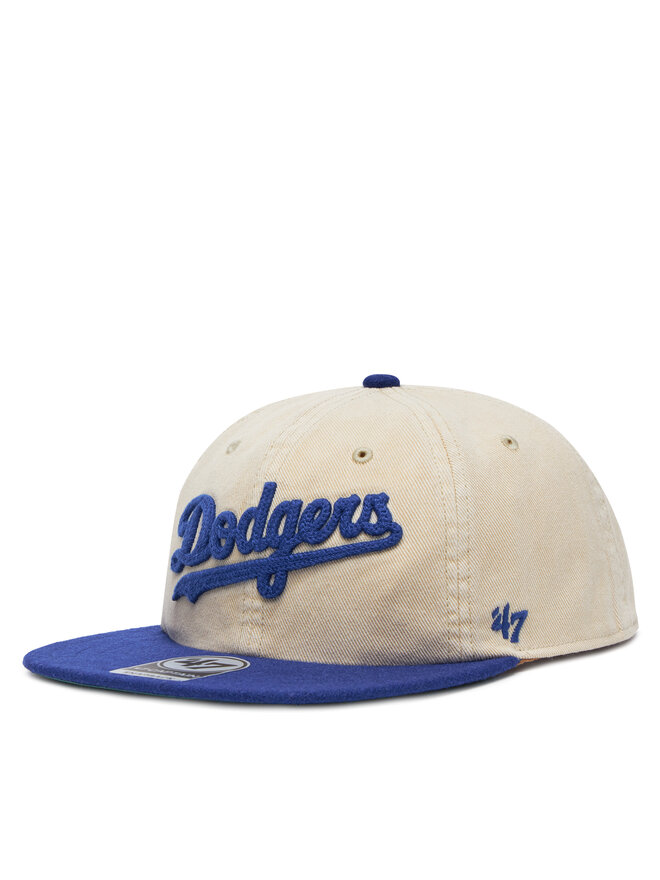 47 Brand Шапка с козирка 47 Brand MLB LA Dodgers Fieldstone ’47 CAPTAIN RL B-FLDST12HTP Бял