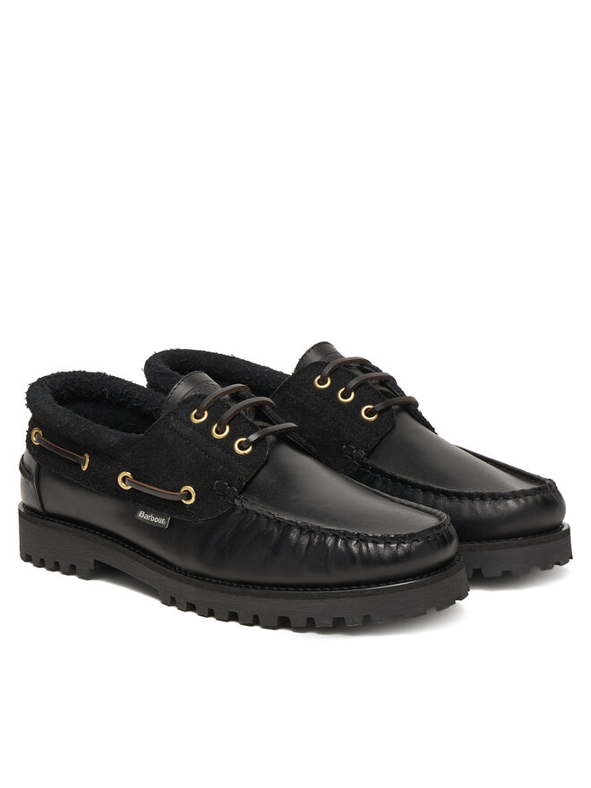 Barbour Mocasini Barbour Deck Boat MFO0795BK51 Negru