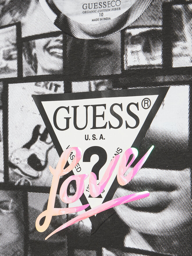Guess Guess T-Shirt J5YI07 K6YW4 Μαύρο Regular Fit