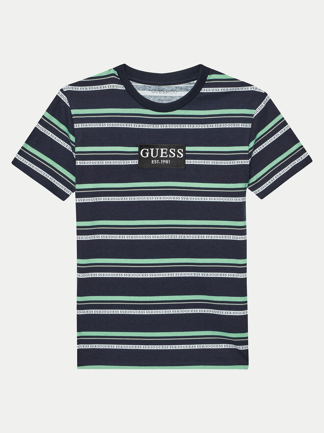 Guess Guess Marškinėliai L4YI24 K8HM3 Tamsiai mėlyna Regular Fit