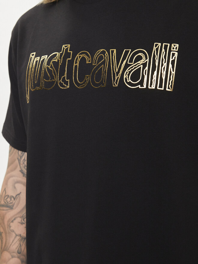 Just Cavalli Just Cavalli T-Shirt 76OAHG15 Μαύρο Regular Fit