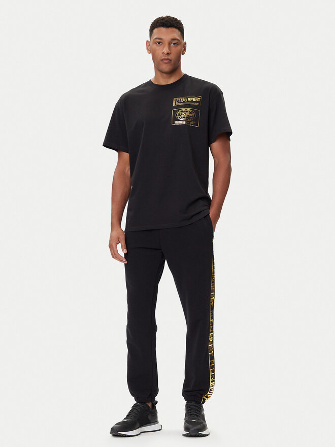 Plein Sport Plein Sport Футболка FAEC MTK8354 STE001N Чорний Loose Fit