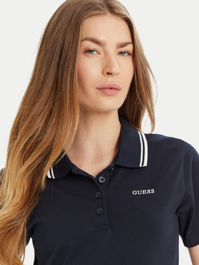 Guess Guess Pólóing V5GP06 KCOK1 Sötétkék Slim Fit