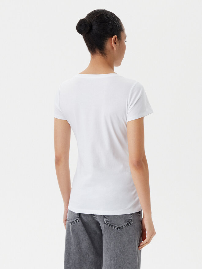 Liu Jo Beachwear Liu Jo Beachwear T-Shirt VA5154 JS003 Λευκό Regular Fit