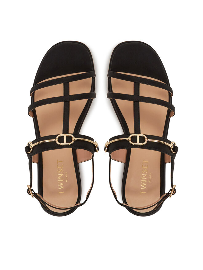 TWINSET Sandale TWINSET 251TCP086 Negru