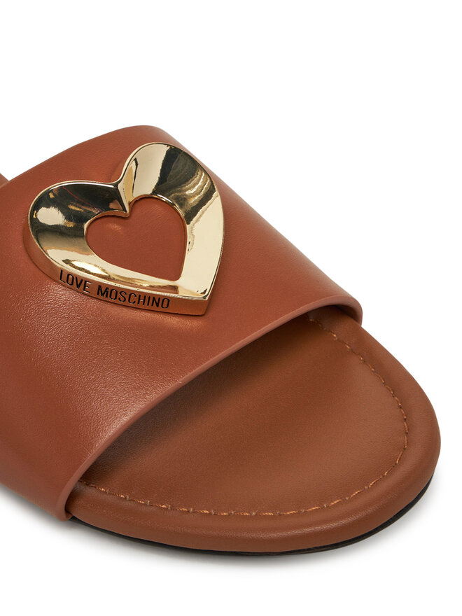 LOVE MOSCHINO Klapki LOVE MOSCHINO JA28161G0MIA0201 Brązowy