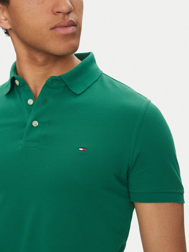 Tommy Hilfiger Tommy Hilfiger Poloshirt 1985 MW0MW17771 Grün Slim Fit