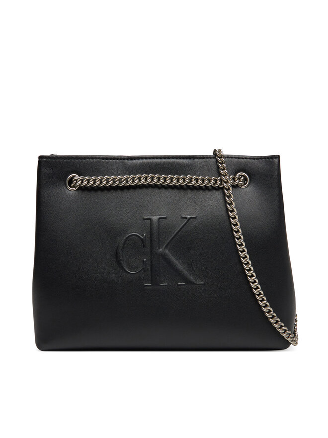 Calvin Klein Jeans Сумка Calvin Klein Jeans Sculpted Chain Shoulder Bag LV04K3163G Чорний