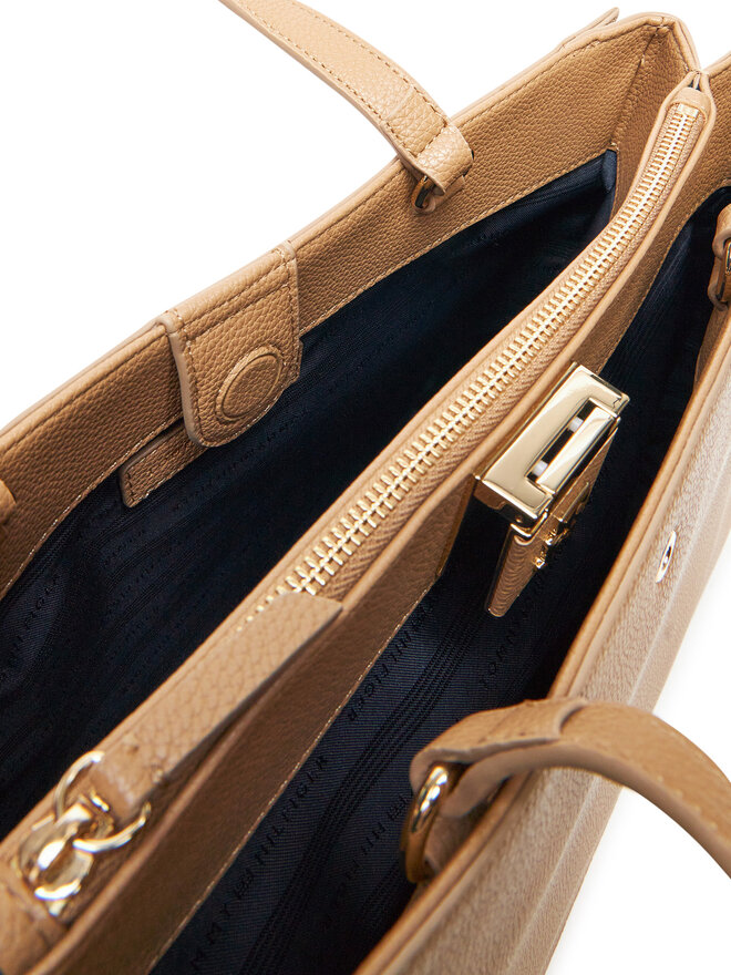Tommy Hilfiger Ročna torba Tommy Hilfiger Th Her Tote AW0AW17191 Rjava