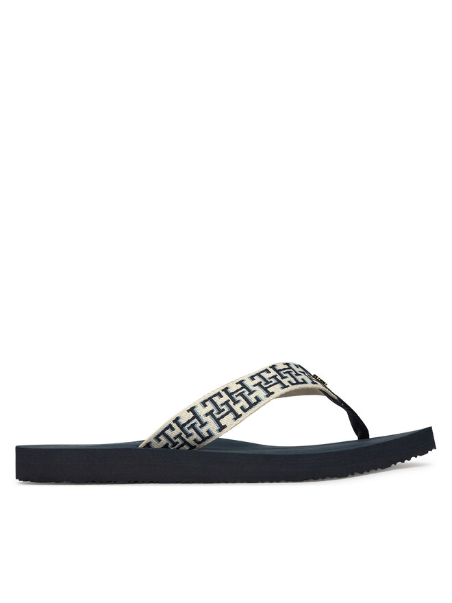 Tommy Hilfiger Zehentrenner Tommy Hilfiger Th Corporate Sandal FW0FW09610 Dunkelblau