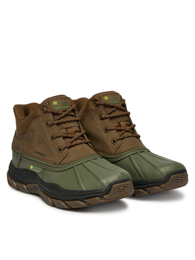 Skechers Schnürschuhe Skechers Respected - Swamper 256026/OLBR Braun