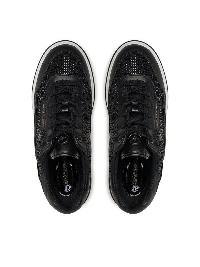 Sneakers MICHAEL Michael Kors Hayes Embellished Leather Sneaker 43F4HYFS1D Noir chaussures