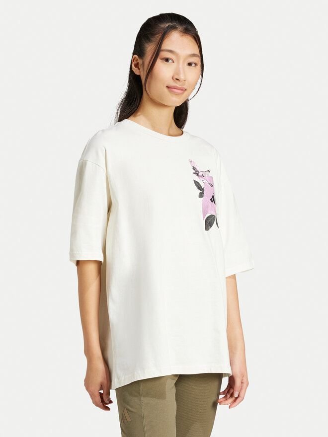 adidas adidas Camiseta Lens Elevated Graphic JN6574 Blanco Oversize