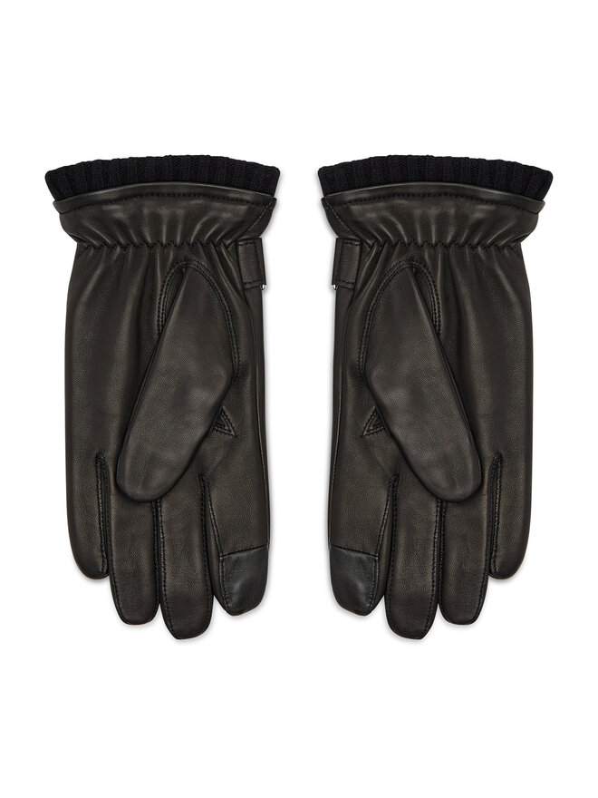 Calvin Klein Γάντια Ανδρικά Calvin Klein Leather Rivet Gloves K50K507425 Μαύρο