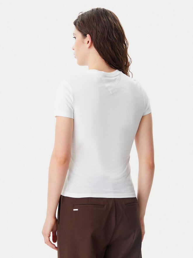 Tommy Jeans Tommy Jeans Marškinėliai Tonal Linear DW0DW20315 Écru Slim Fit