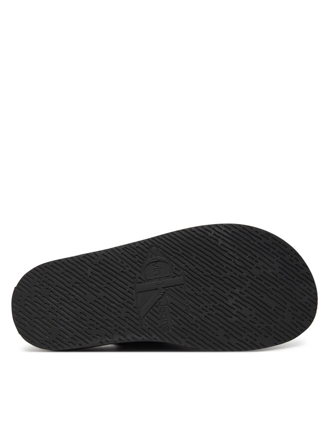 Calvin Klein Jeans Σανδάλια Calvin Klein Jeans Flat Molded Sandal Buckle YW0YW01785 Μαύρο