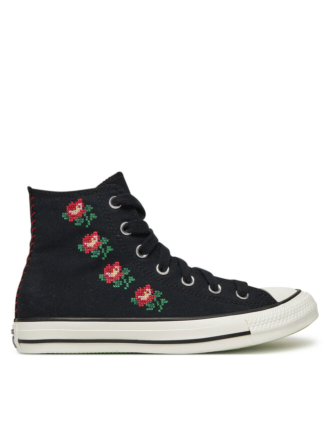 Converse Trampki Converse Chuck Taylor All Star Rose Cross Stitch A13657C Czarny