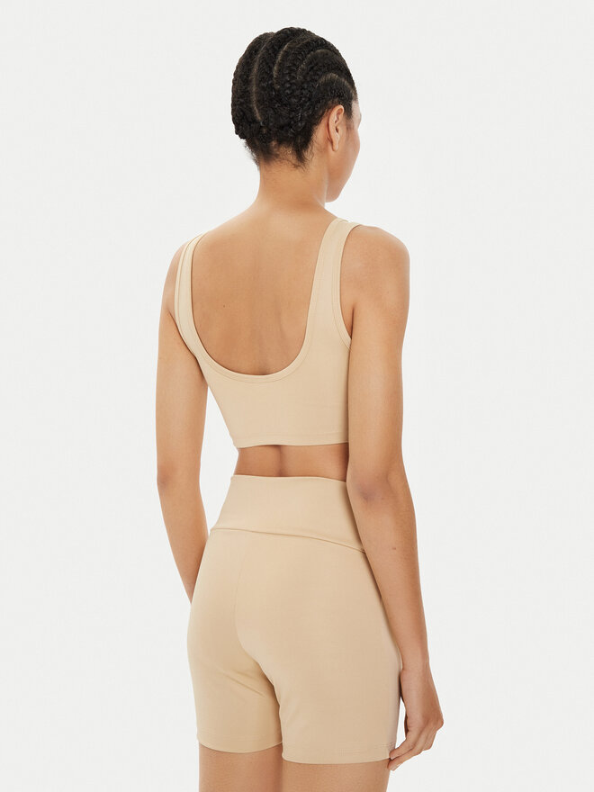 Karl Kani Karl Kani Top de sujetador Small Serif 6131306 Beis Slim Fit