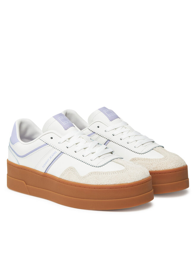 Tommy Jeans Sneakersy Tommy Jeans The Greenwich Flatform EN0EN02807 Écru