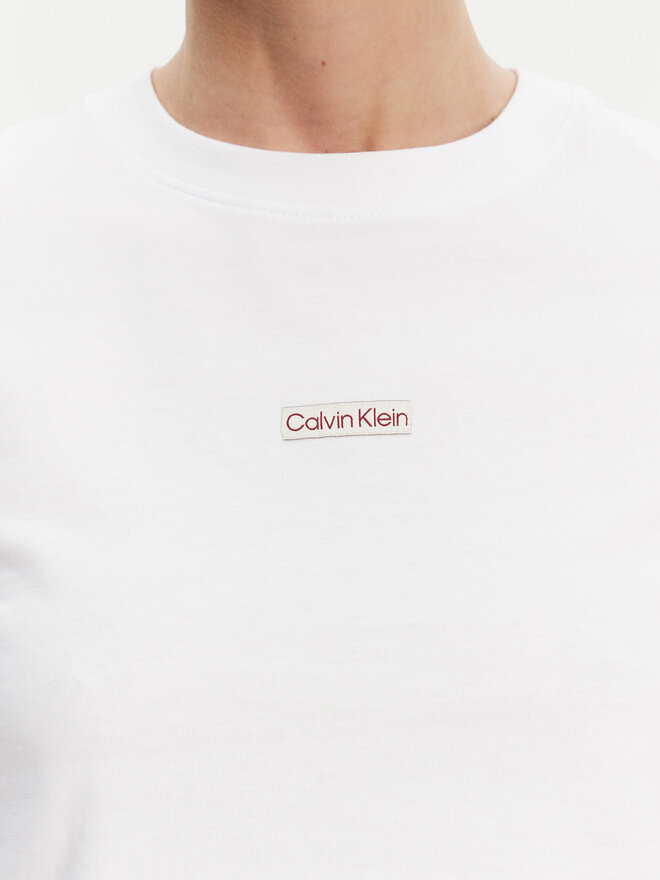 Calvin Klein Jeans Calvin Klein Jeans Camiseta Placed Institutional J20J225524 Blanco Slim Fit