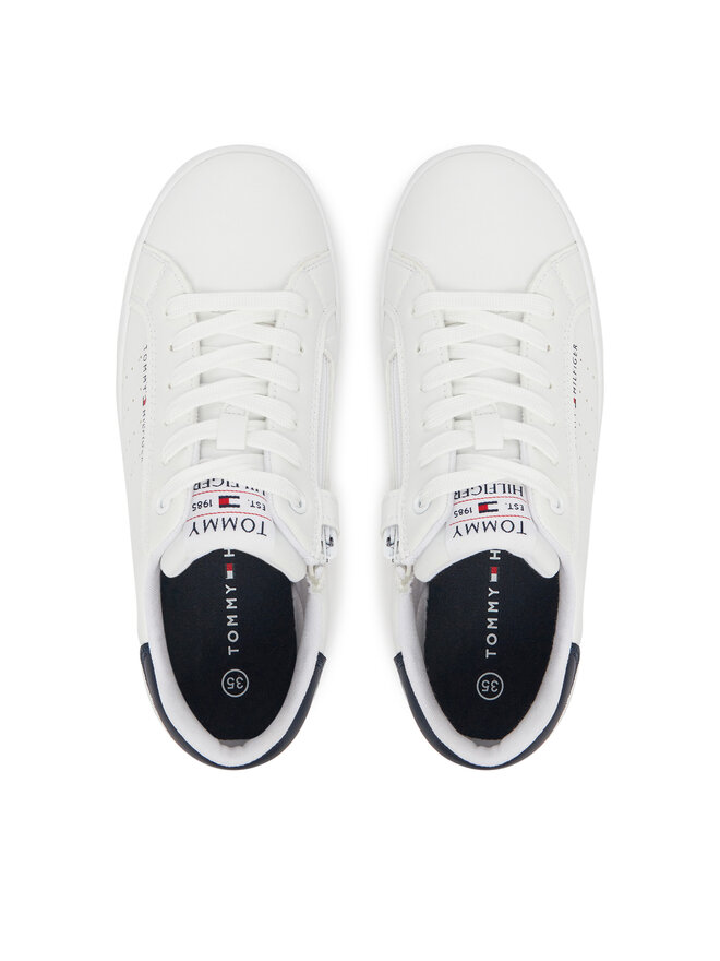 Tommy Hilfiger Αθλητικά Tommy Hilfiger Low Cut Lace-Up Sneaker T3X9-33856-1355 S Λευκό